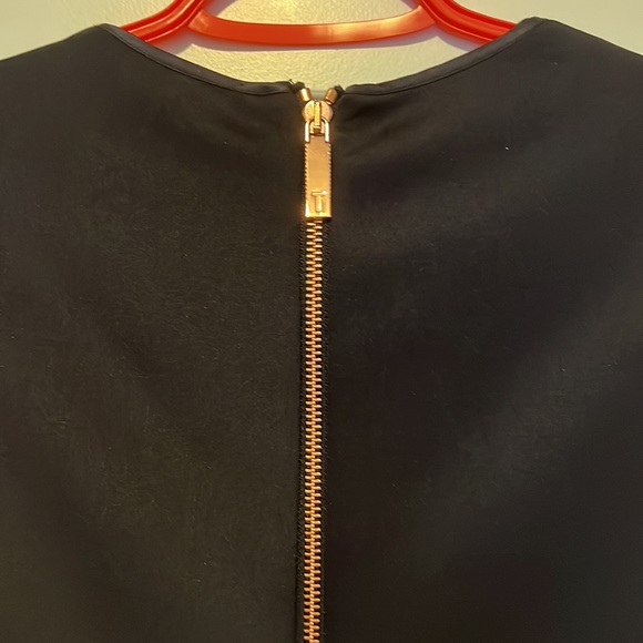 ✨TED BAKER✨ Cheskka Embroidered Dress Fit & Flare Navy Blue - Ted Size 0 - Picture 6 of 9